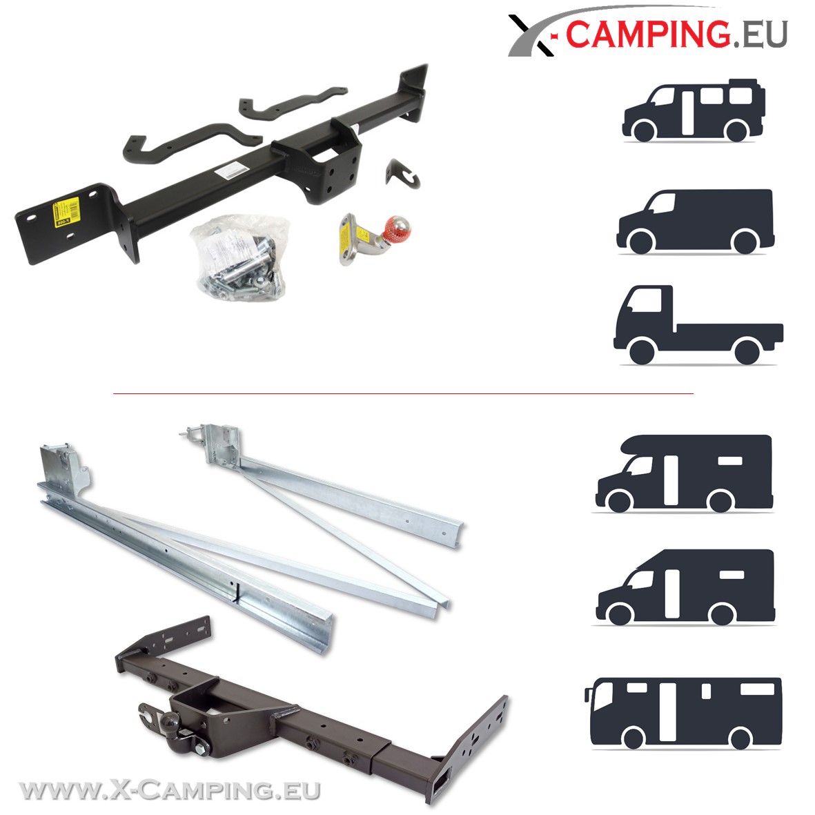 Towbar for Fiat Ducato Motorhome Panel Van Cab Chassis