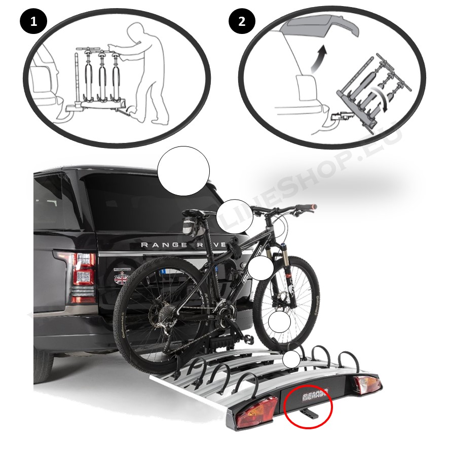 alcor 3 bike rack