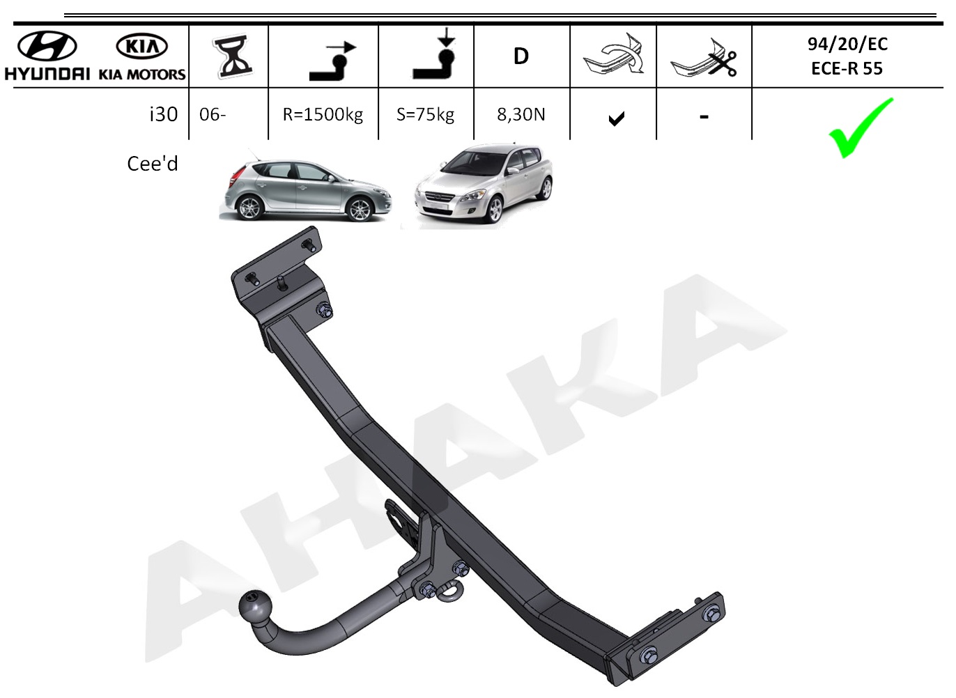 hyundai i30 towbar