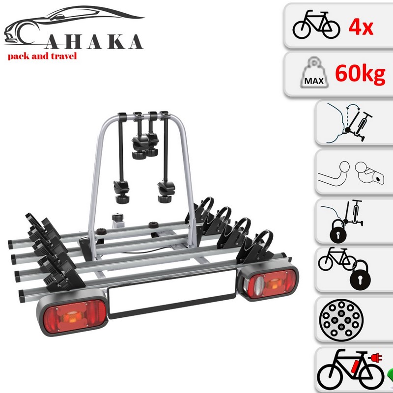 fahrradträger 4 fahrräder abklappbar