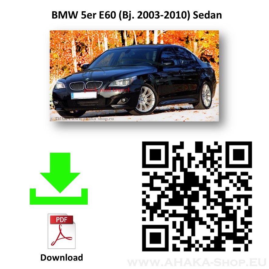 Anhängerkupplung für BMW Serie 5 E60 E61 Stufenheck, Limousine, Touring, Kombi Bj. 2003 - 2010 - günstig online kaufen