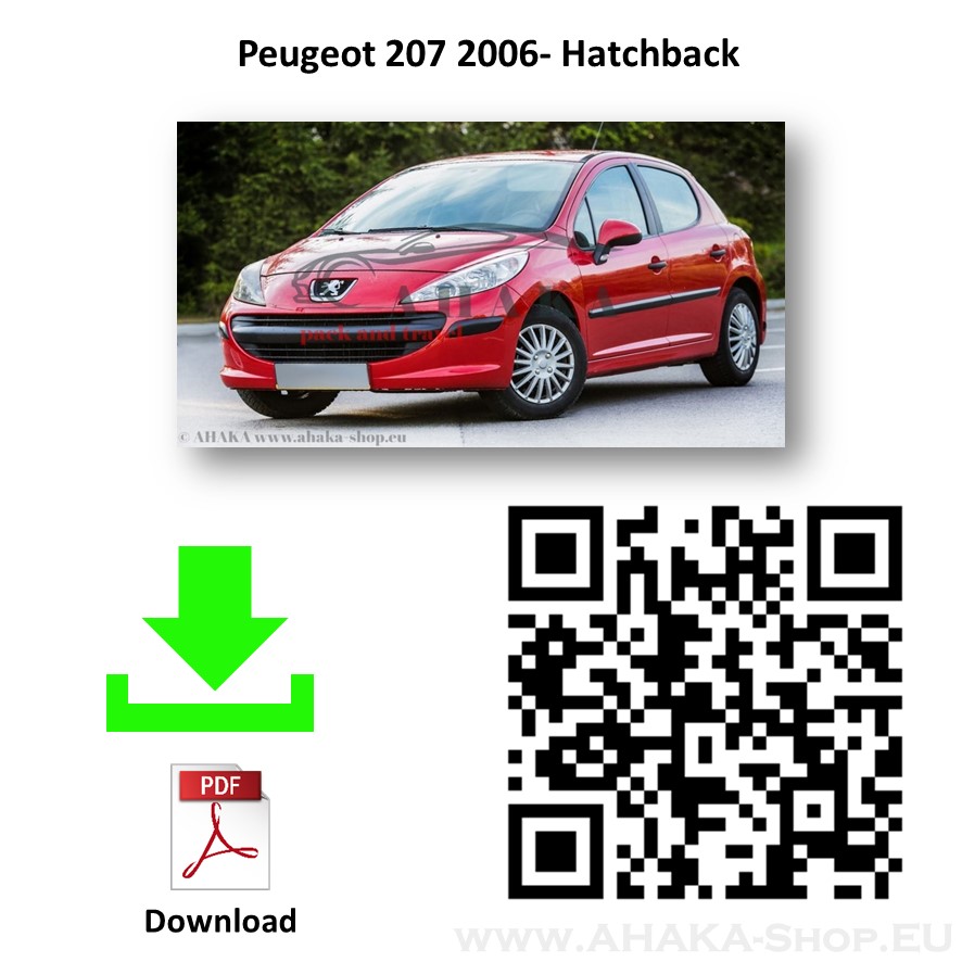 Peugeot 207 Schrägheck Anhängerkupplung online kaufen - AHAKA