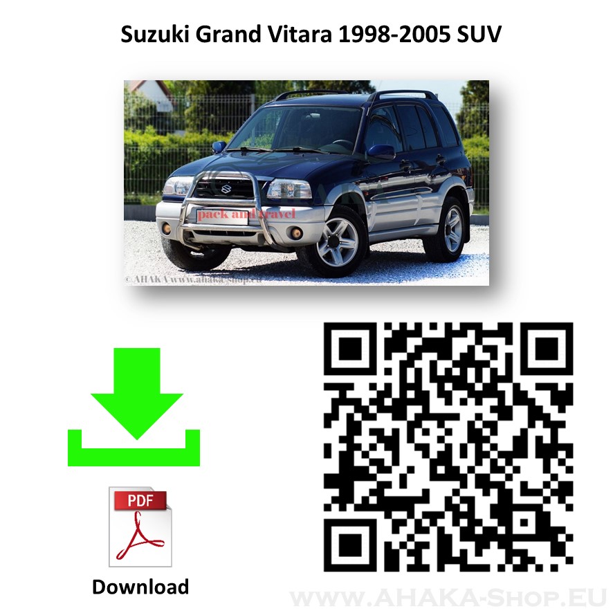 Abnehmbare Anhängerkupplung für SUZUKI Grand Vitara 98-05 I Typ FT/GT/HT Oris